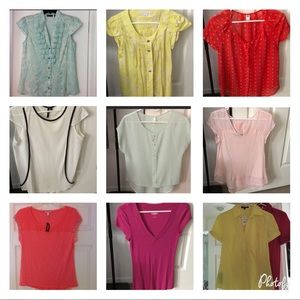 10 short sleeve work/office shirts